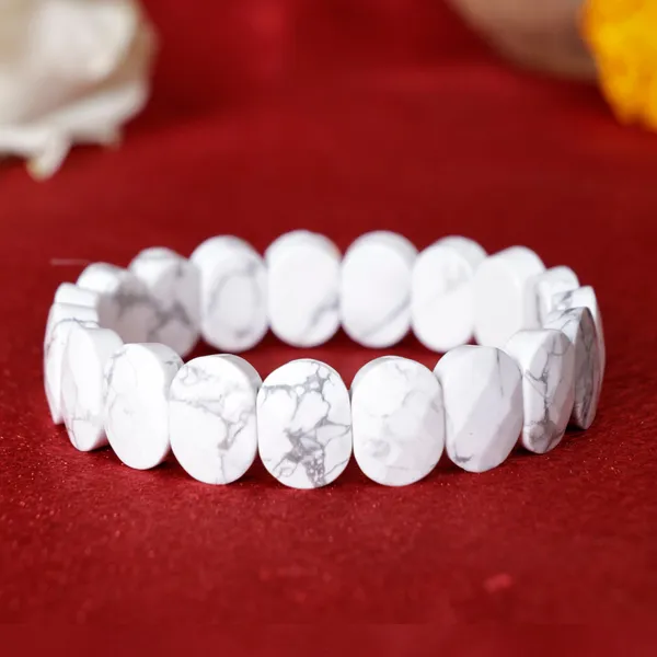 Howlite_Stone_Faceted_Bracelet